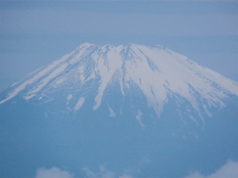 何とか見えた富士山に感激